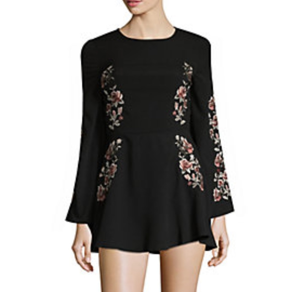Zoe & Sam Floral Embroidery Dress